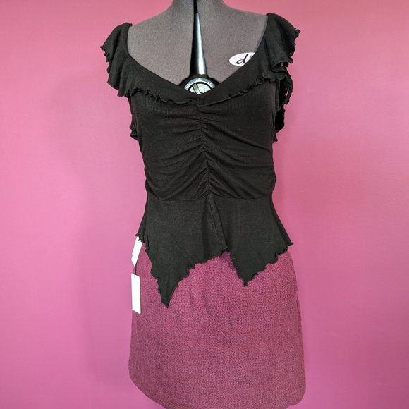 Aritzia Babaton Kinsley Mini Skirt in Elixir Purple size 4 - Picture 3 of 13